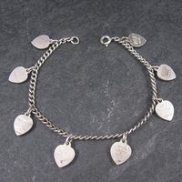 Vintage Sterling Beta Sigma Phi Charm Bracelet 1951-1958