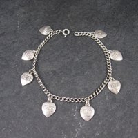 Vintage Sterling Beta Sigma Phi Charm Bracelet 1951-1958
