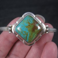 Southwestern Barse Sterling Turquoise Cuff Bracelet 7 Inches
