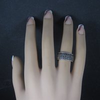 Vintage Sterling Celtic Spinner Worry Ring Size 6