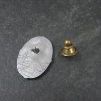 Vintage Enamel Floral Lapel Pin J&W Canada