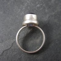 Estate Sterling Amethyst Ring Size 7.75