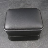 Black Leatherette Double Wedding Ring Box