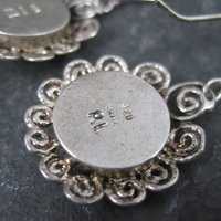 Vintage Sterling Labradorite Earrings
