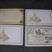 Set of 14 Journaling Motif Calendar Cards Love Wedding Theme