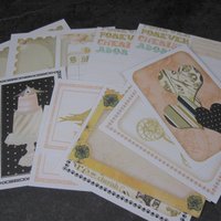 Set of 14 Journaling Motif Calendar Cards Love Wedding Theme