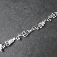 Dainty 90s Sterling Diamond Illusion Butterfly Bracelet