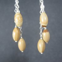 Sterling Wild Horse Jasper Earrings