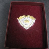 Vintage Circle Y Silver Western Horse Bandana Hair Tie Clip