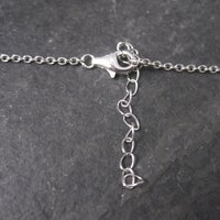 Vintage Sterling Pink Opal White Topaz Halo Necklace 24 Inches