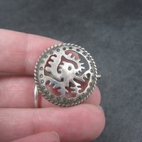 Vintage Pre Columbian Sterling Brooch Pin