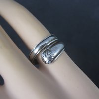 Vintage Deco Style Sterling Crossover Ring Size 6