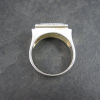 Vintage Sterling and Vermeil Dad Ring Size 11