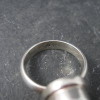 Estate Sterling Amethyst Ring Size 7.75