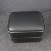 Black Leatherette Double Wedding Ring Box