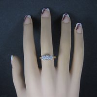 14K .50 Carat Diamond Cluster Ring Size 8.25