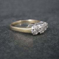 14K .50 Carat Diamond Cluster Ring Size 8.25