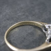 14K .50 Carat Diamond Cluster Ring Size 8.25