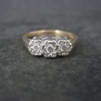 14K .50 Carat Diamond Cluster Ring Size 8.25