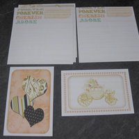 Set of 14 Journaling Motif Calendar Cards Love Wedding Theme