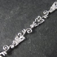 Dainty 90s Sterling Diamond Illusion Butterfly Bracelet