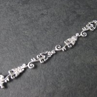 Dainty 90s Sterling Diamond Illusion Butterfly Bracelet