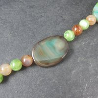 Traditions Natural Gallery Agate Bead Strand