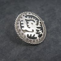 Vintage Pre Columbian Sterling Brooch Pin