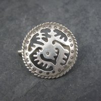 Vintage Pre Columbian Sterling Brooch Pin