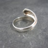 Vintage Deco Style Sterling Crossover Ring Size 6