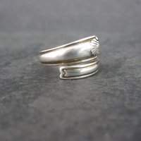 Vintage Deco Style Sterling Crossover Ring Size 6