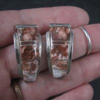Ladies Vintage Southwestern Sterling Wild Horse Turquoise Watch Tips