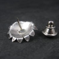 Vintage Southwestern Sterling Coral Tie Tack