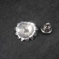 Vintage Southwestern Sterling Coral Tie Tack