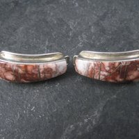 Ladies Vintage Southwestern Sterling Wild Horse Turquoise Watch Tips