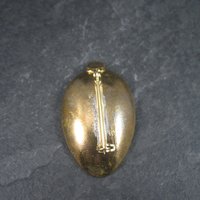 Vintage Mona Lisa Spoon Brooch