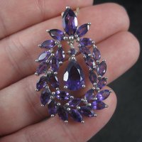 Flashy Estate 90s Amethyst Pendant