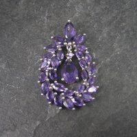 Flashy Estate 90s Amethyst Pendant