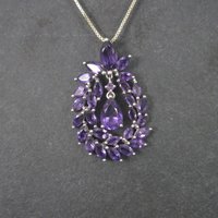 Flashy Estate 90s Amethyst Pendant