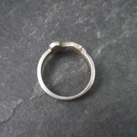 Unique Estate Sterling Heart Ring Size 6