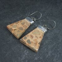 Funky Estate Sterling Jasper Earrings