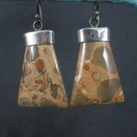 Funky Estate Sterling Jasper Earrings