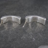 Vintage Southwestern Sterling Inlay Earrings