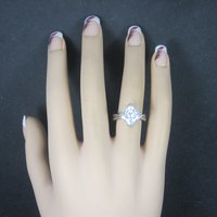 Vintage Sterling Cubic Zirconia Ring Size 6