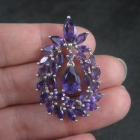 Flashy Estate 90s Amethyst Pendant