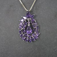 Flashy Estate 90s Amethyst Pendant