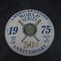 American Legion World Series 1975 50th Anniversary Baseball Pinback Button
