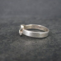 Unique Estate Sterling Heart Ring Size 6