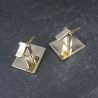 Estate Gold Tone Cufflinks