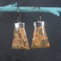 Funky Estate Sterling Jasper Earrings
